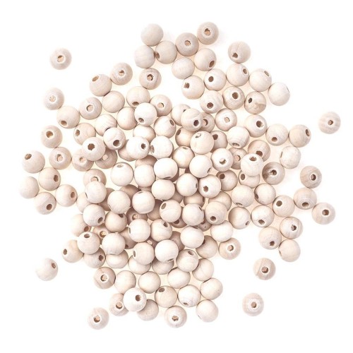 Koraliki drewniane kulki 10mm, Dalprint