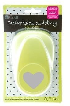 Dziurkacz ozdobny 6,3cm serce, Dalprint