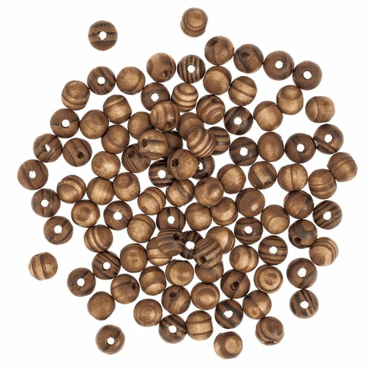 Koraliki drewniane sosnowe 10mm 100szt, Dalprint