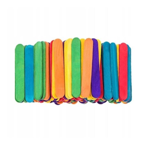 Patyczki kreatywne mini kolorowe 100szt, Dalprint