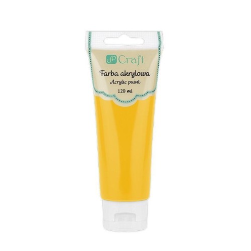 Farba akrylowa ciemnożółta 120ml, Dalprint