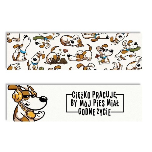 Zakładka kartonowa - Godne życie - Pies, Molom