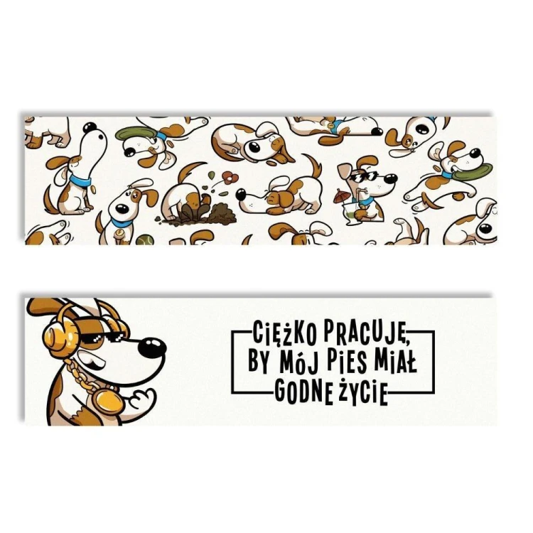 Zakładka kartonowa - Godne życie - Pies, Molom