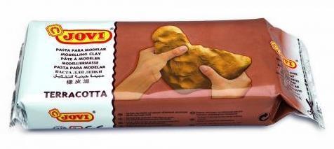 Pasta modelarska terracotta 1000g JOVI, JOVI