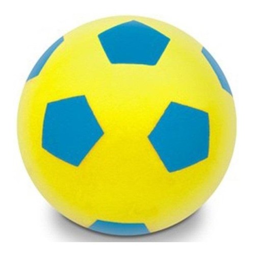 Piłka piankowa żółto niebieska 20cm, Enero