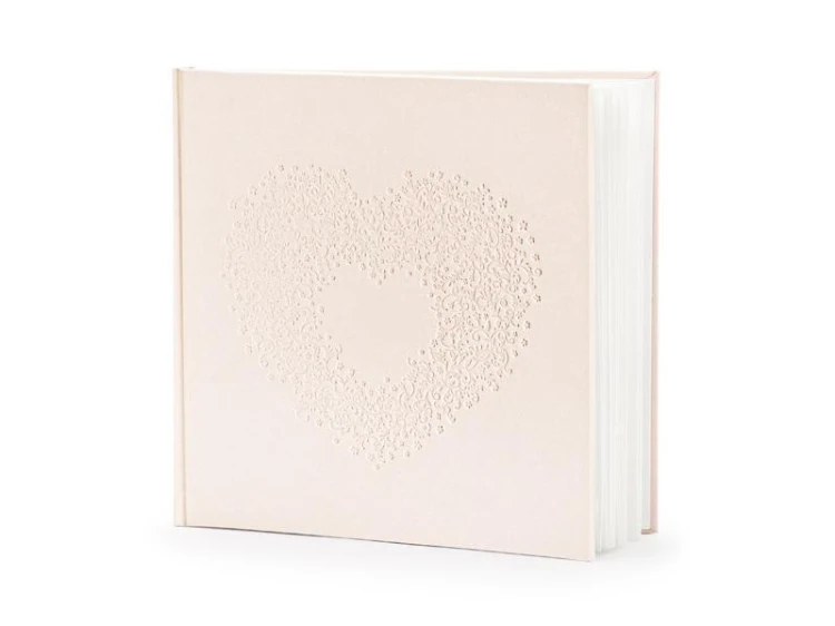 Księga Gości jasno różowa 20,5x20,5cm 22 kartki