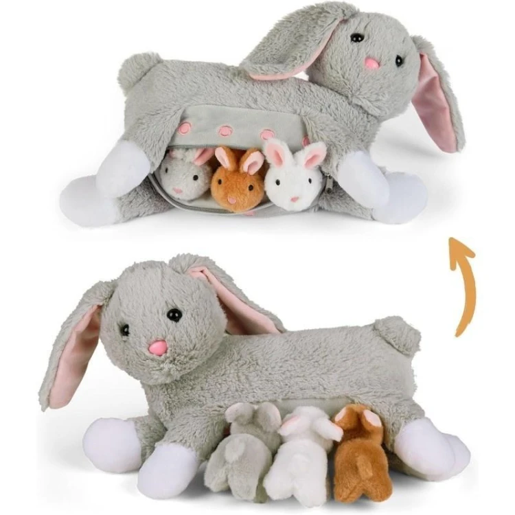 Mama króliczek z 3 małymi króliczkami, Mamanimals