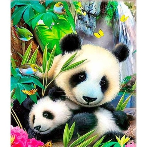 Mozaika diamentowa 5D - Panda 40x30cm, Titanum