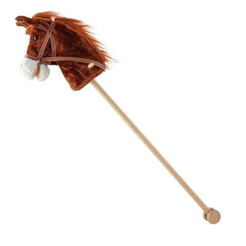 Hobby Horse z dźwiekiem i kółkami Bruno brązowy