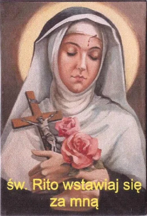 Magnes na lodówkę - Św. Rita, Petrus