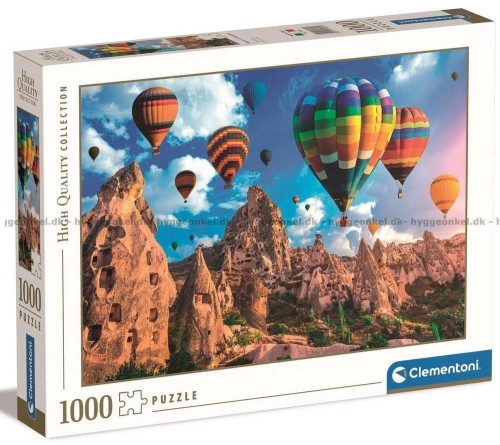 Puzzle 1000 HQ Balloons in Cappadocia, Clementoni