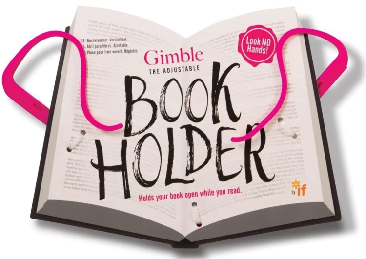 Gimble Book Holder różowy uchwyt do książki, IF