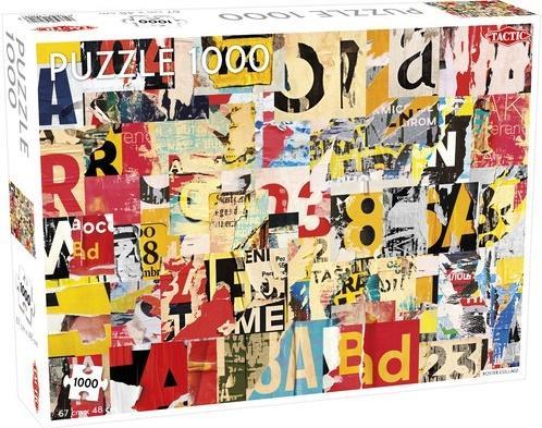 Puzzle 1000 Poster Collage Pattern, Tactic
