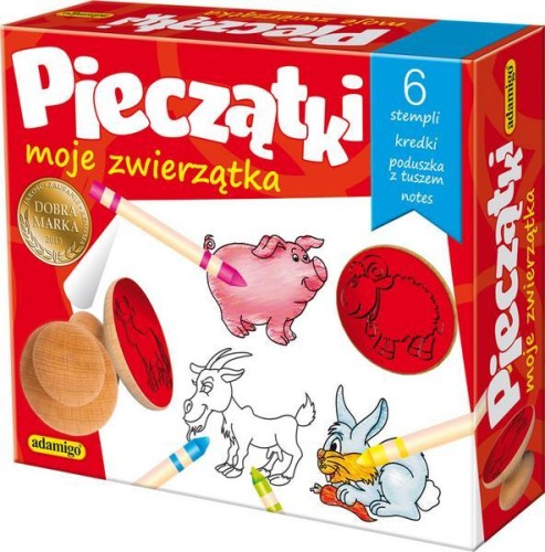 Pieczątki - Moje zwierzątka, Adamigo