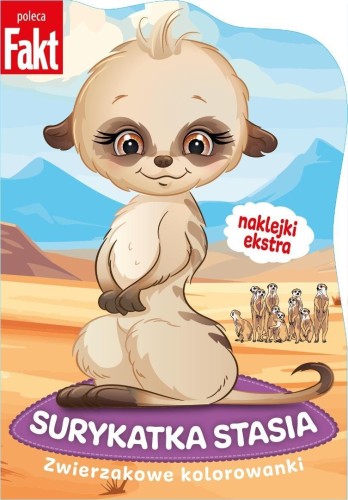 Surykatka Stasia naklejki ekstra, praca zbiorowa