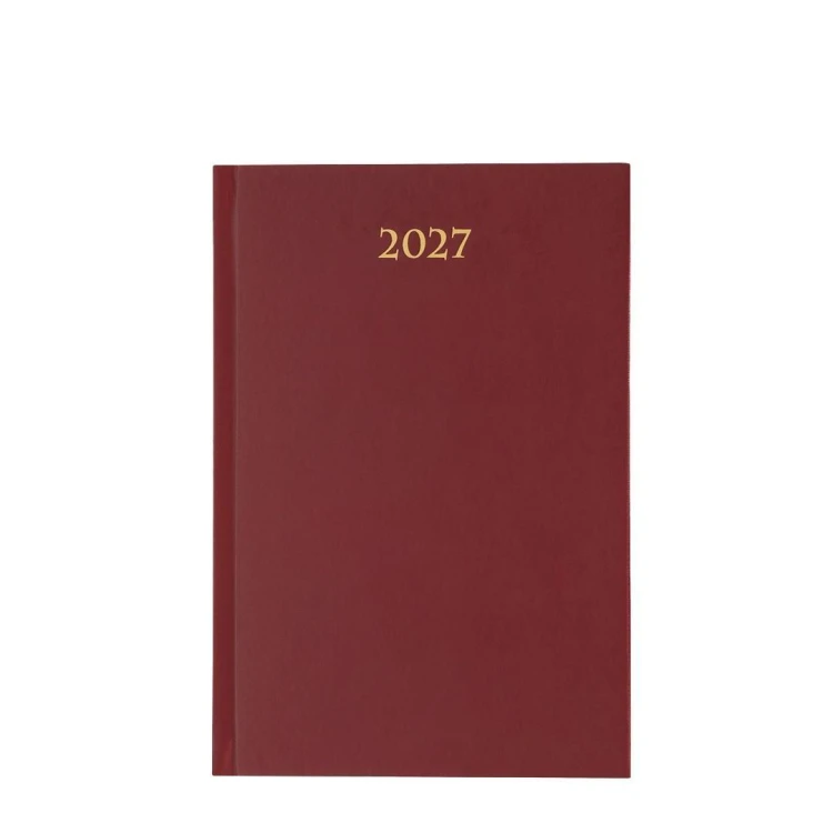 Terminarz 2027 dzienny B6 Divas bordowy