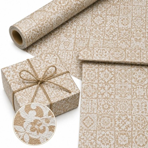 Papier ozdobny mozaika brązowa X-Strong 57cmx25m