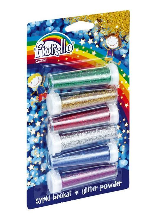 Brokat sypki 6 kolorów x 6g FIORELLO, Fiorello