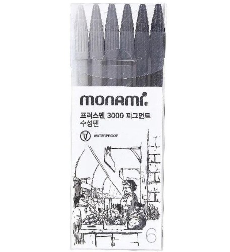 Cienkopis Plus Pen 6kol MONAMI, Monami