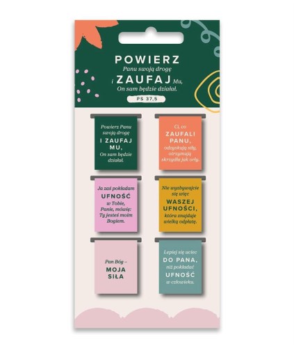 Zakładki magnetyczne - Powierz Panu 6szt, Szaron