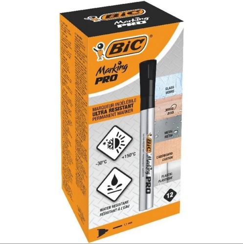 Marker Marking PRO czarny (12szt) BIC, BIC