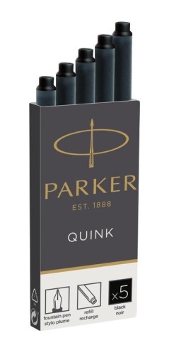 Naboje z atramentem Quink czarne 5szt, Parker