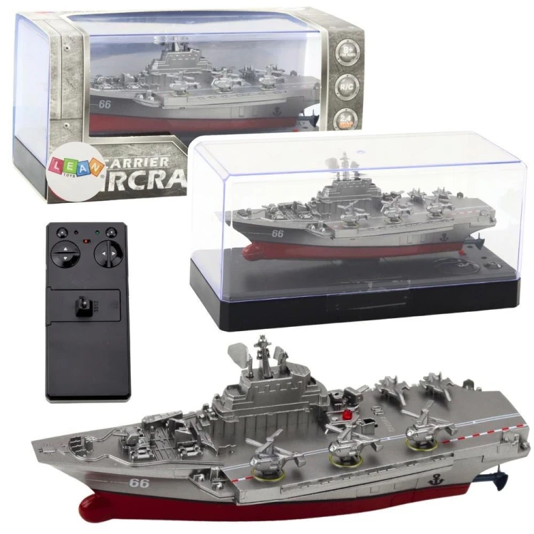 Statek militarny RC 15cm, Leantoys