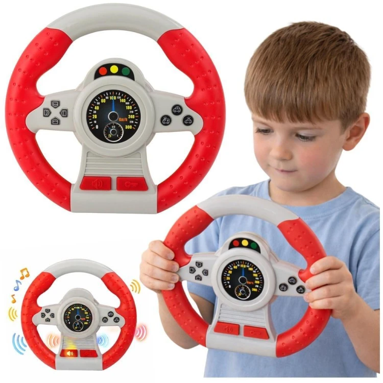 Kierownica interaktywna symulator jazdy, Leantoys