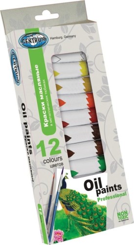 Farby olejne 12 kolorów 12ml, Centrum