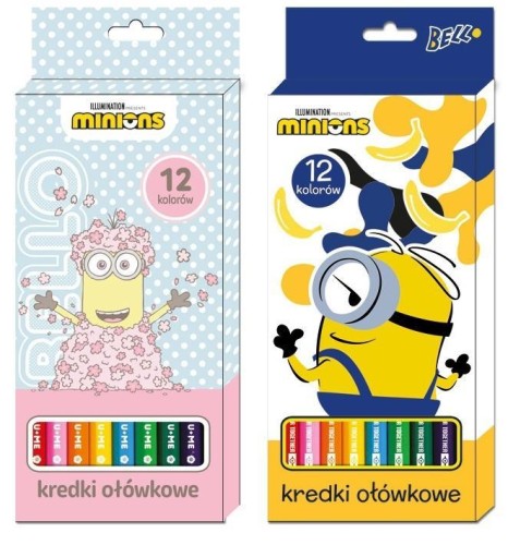 Kredki ołówkowe 12 kolorów Minionki, Beniamin