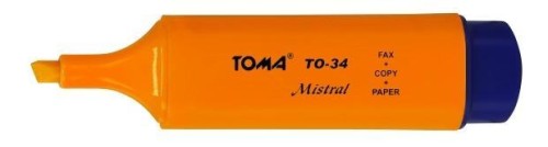 Zakreślacz Mistral pomarańczowy (10szt) TOMA, TOMA
