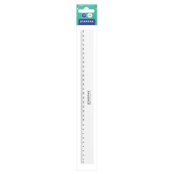 Linijka plastikowa 30cm, STARPAK