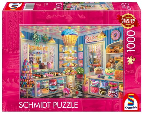 Puzzle PQ 1000 Kolorowa cukiernia G3, Schmidt