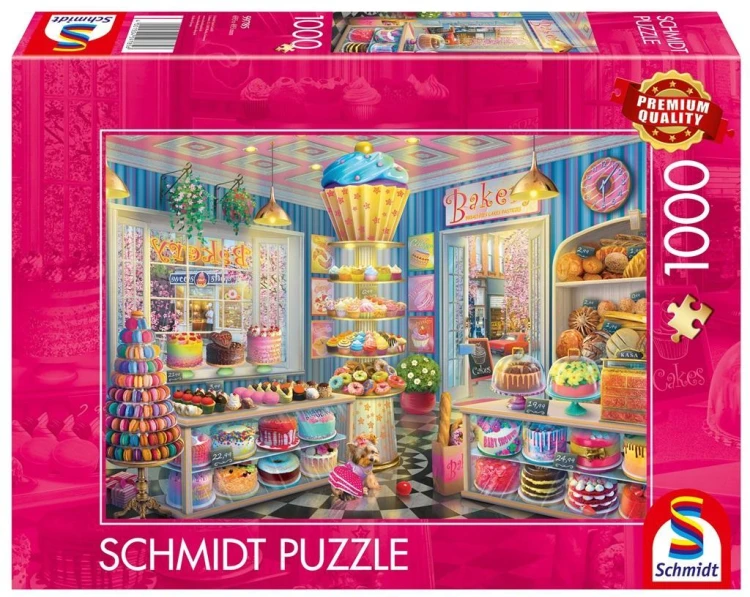 Puzzle PQ 1000 Kolorowa cukiernia G3, Schmidt