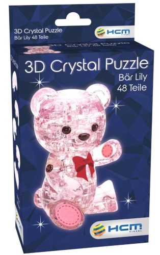 Crystal puzzle Miś Lily różowy, Bard Centrum Gier