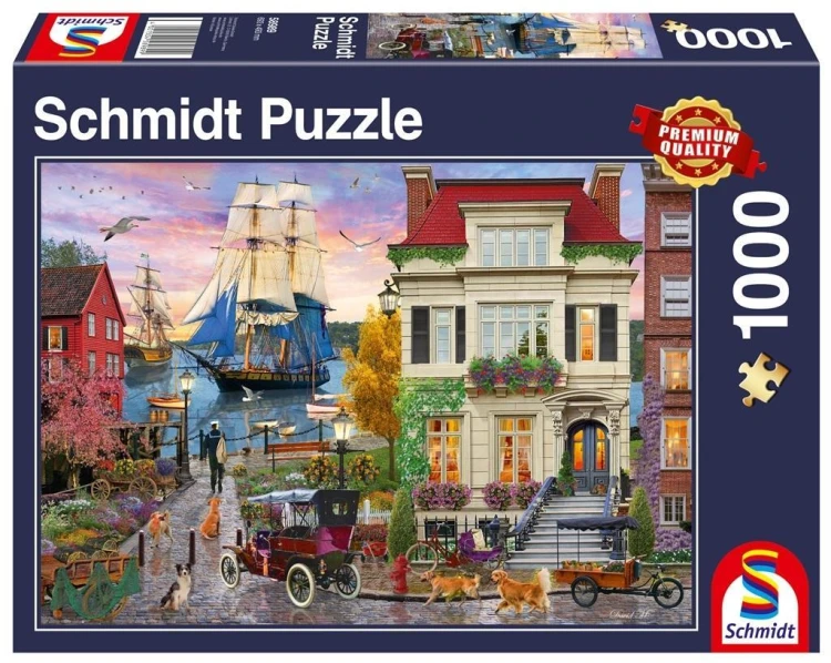 Puzzle 1000 Miasto portowe, Schmidt