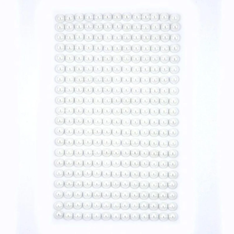 Perełki samoprzylepne Off white 6mm 260szt