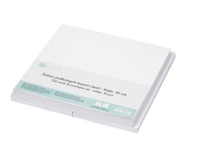 Zestaw kopert i kart białe 50szt, Dalprint