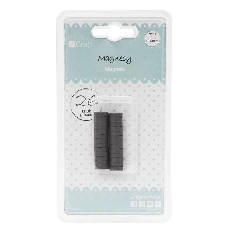 Magnesy Fi 10x3mm 26szt, Dalprint