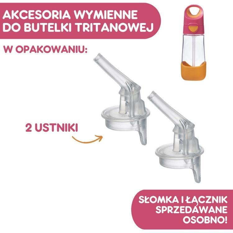Ustniki zapasowe do butelki tritanowej 2szt