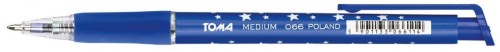 Długopisy w gwiazdki niebieski 1,0mm (30szt), TOMA