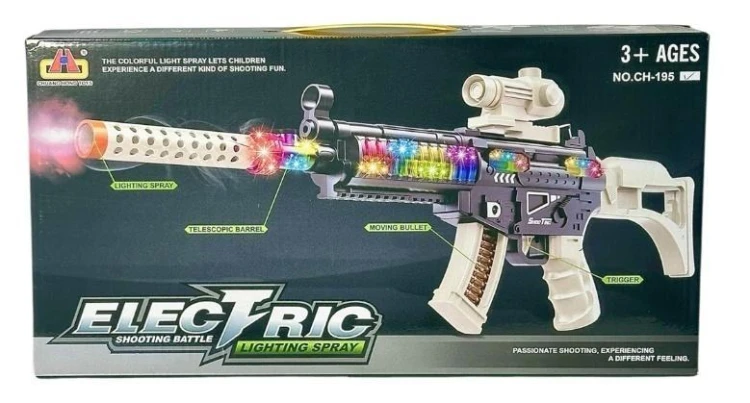 Karabin na baterie ze światłem i dźwiękiem, SWEDE