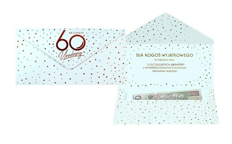 Koperta podarunkowa Elite Urodziny 60