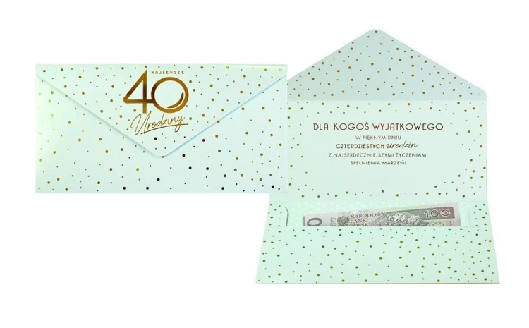Koperta podarunkowa Elite Urodziny 40