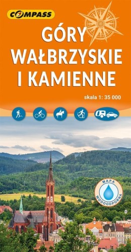 Mapa turysty. Góry Wałbrzyskie i kamienne 1:35 000