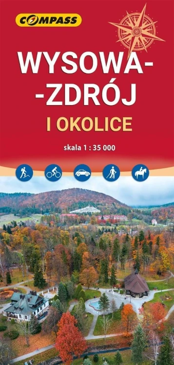 Mapa turystyczna Wysowa-Zdrój i okolice 1:35 000