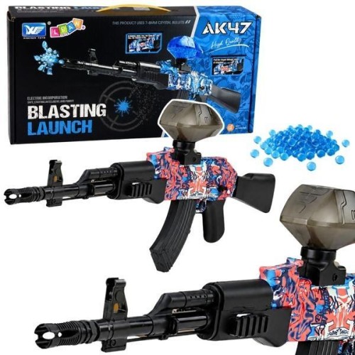 Karabin AK47 na kulki wodne żelowe 70cm, Leantoys