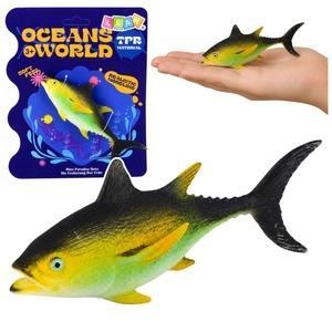 Ryba Tuńczyk gumowa rozciągliwa 14cm, Leantoys