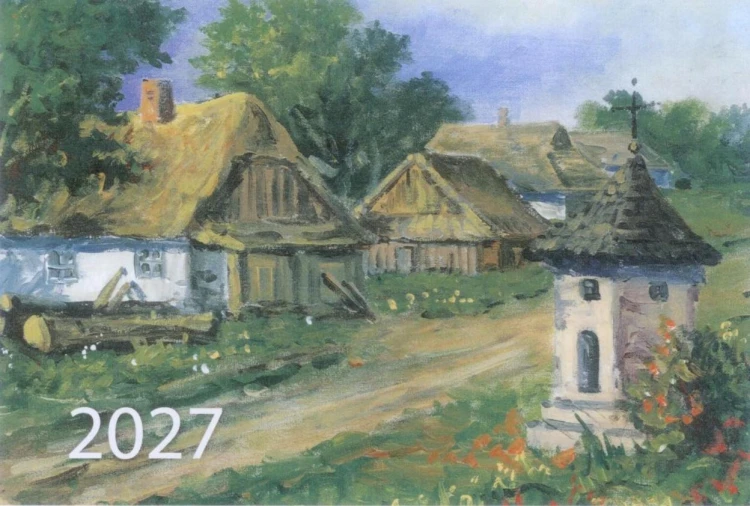 Kalendarz 2027 trójdzielny Kapliczka