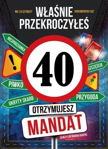 Karnet Urodziny 40